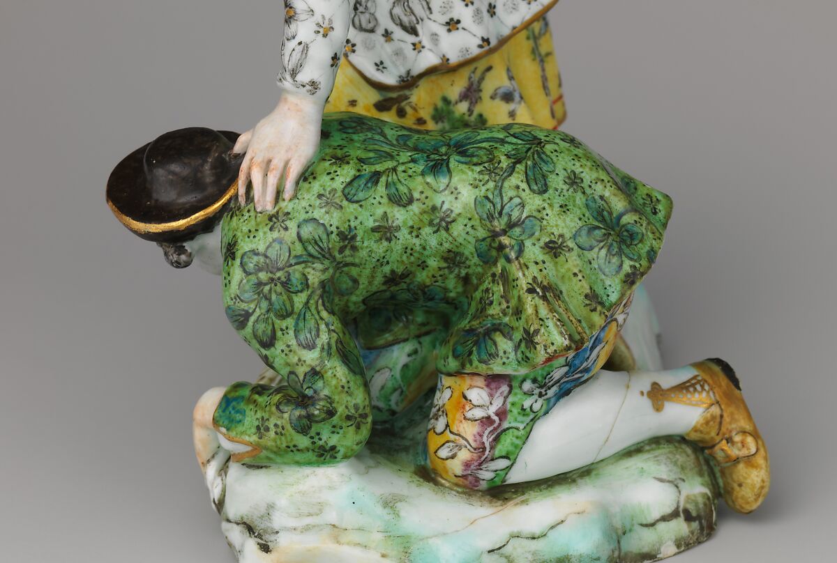 Rabbit Catchers, Capodimonte Porcelain Manufactory (Italian, 1740/43–1759), Soft-paste porcelain, Italian, Naples (Capodimonte)