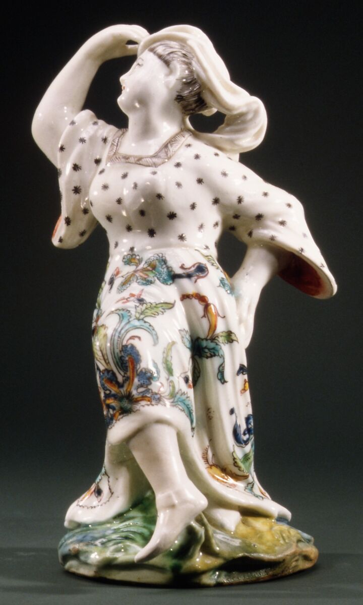 Dancers as Orientals, Villeroy (French, 1734/37–1748), Soft-paste porcelain, French, Villeroy