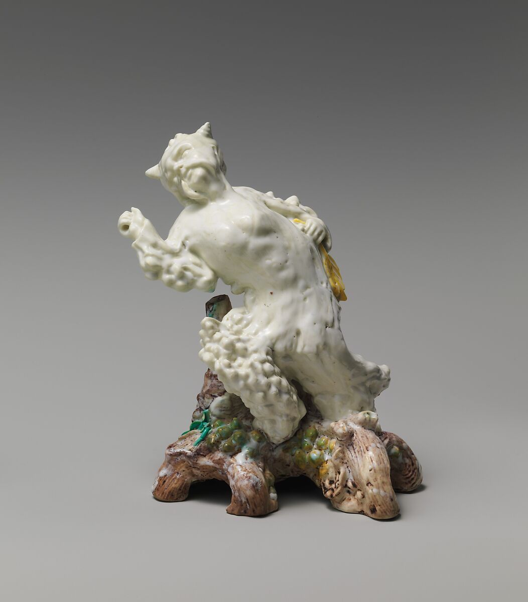 Satyr, Villeroy (French, 1734/37–1748), Soft-paste porcelain, French, Villeroy 
