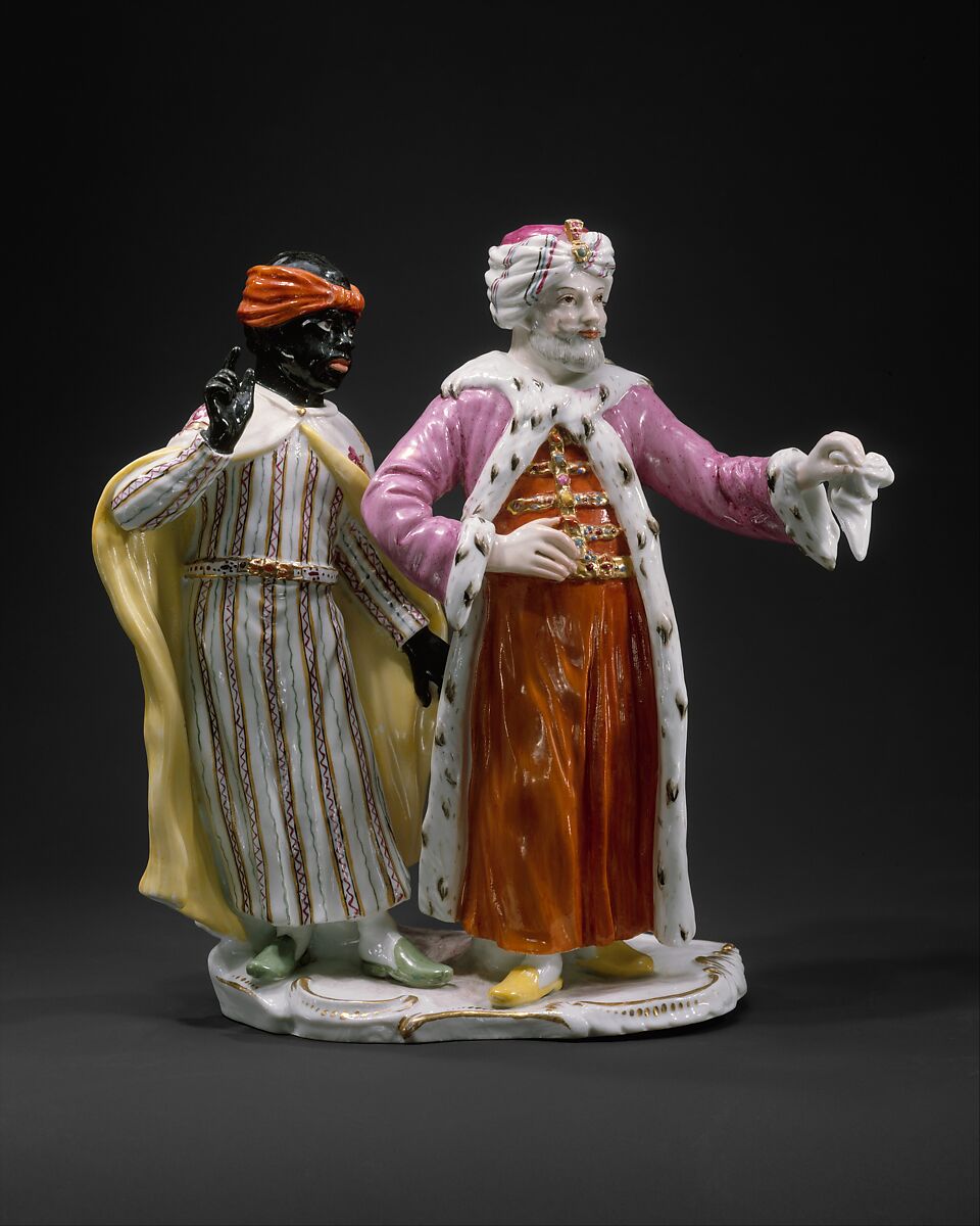 Sultan and Moor, Fürstenberg Porcelain Manufactory (German, founded 1747), Hard-paste porcelain, German, Fürstenberg 
