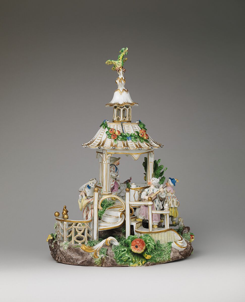 Chinese Pavilion, Frankenthal Porcelain Manufactory (German), Hard-paste porcelain, German, Frankenthal 