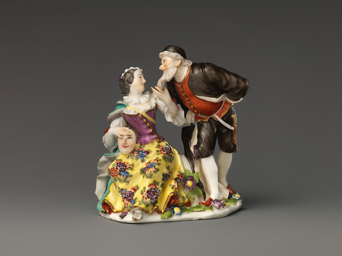 Columbine and Pantaloon, Meissen Manufactory (German, 1710–present), Hard-paste porcelain, German, Meissen 