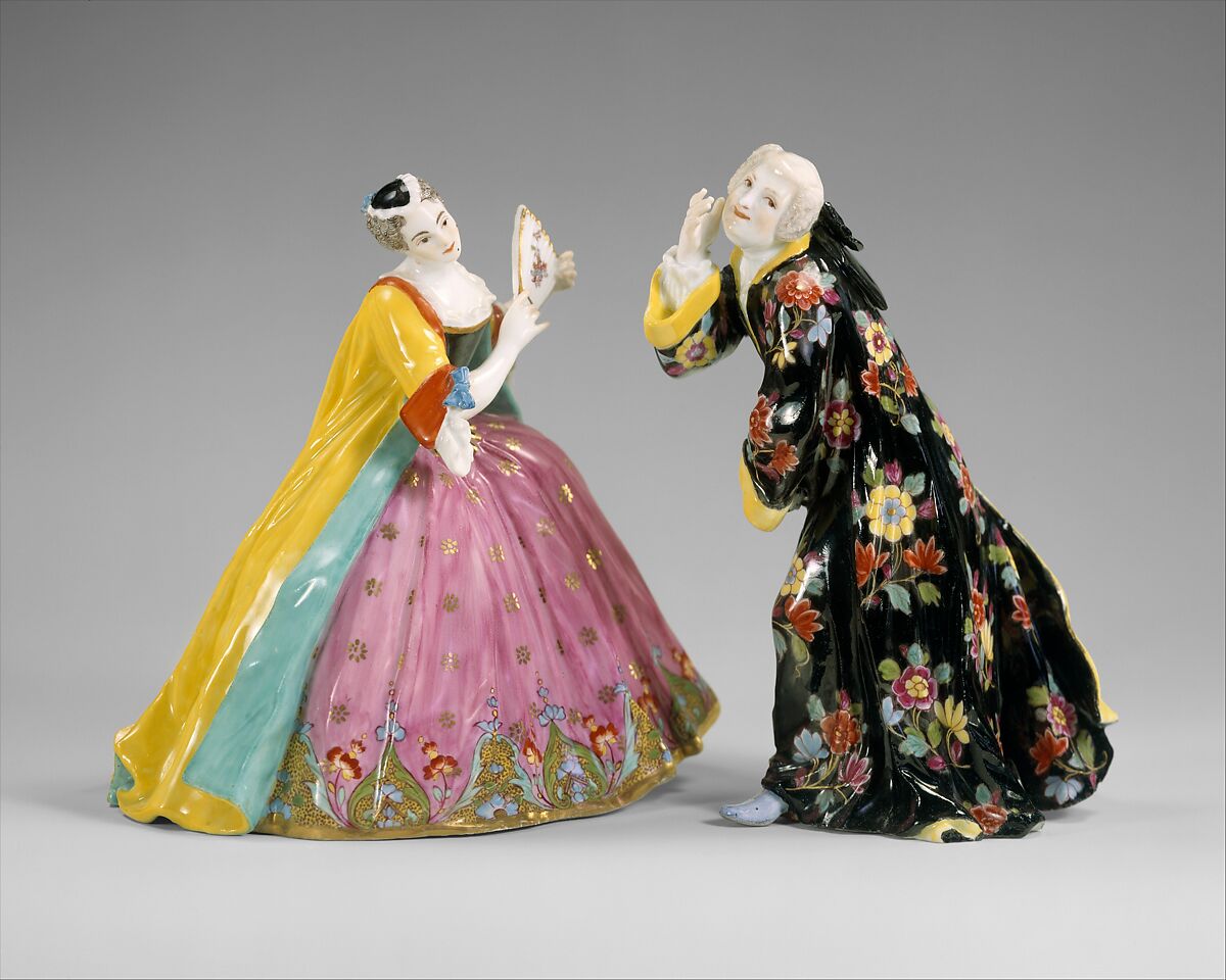 The Thrown Kiss, Meissen Manufactory (German, 1710–present), Hard-paste porcelain, German, Meissen 