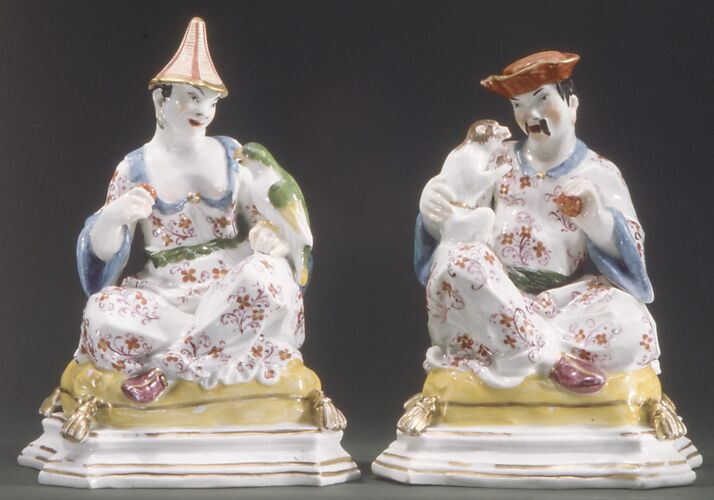 Chinese couple as incense containers