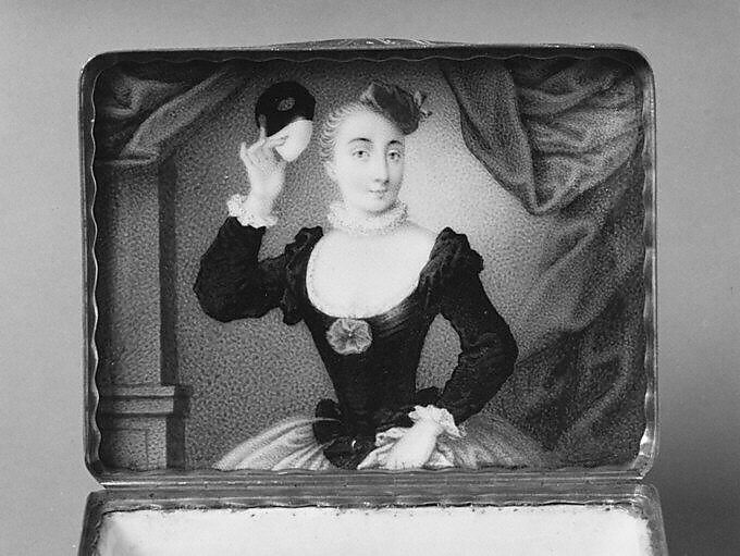 Snuffbox, Meissen Manufactory (German, 1710–present), Hard-paste porcelain, gold, German, Meissen