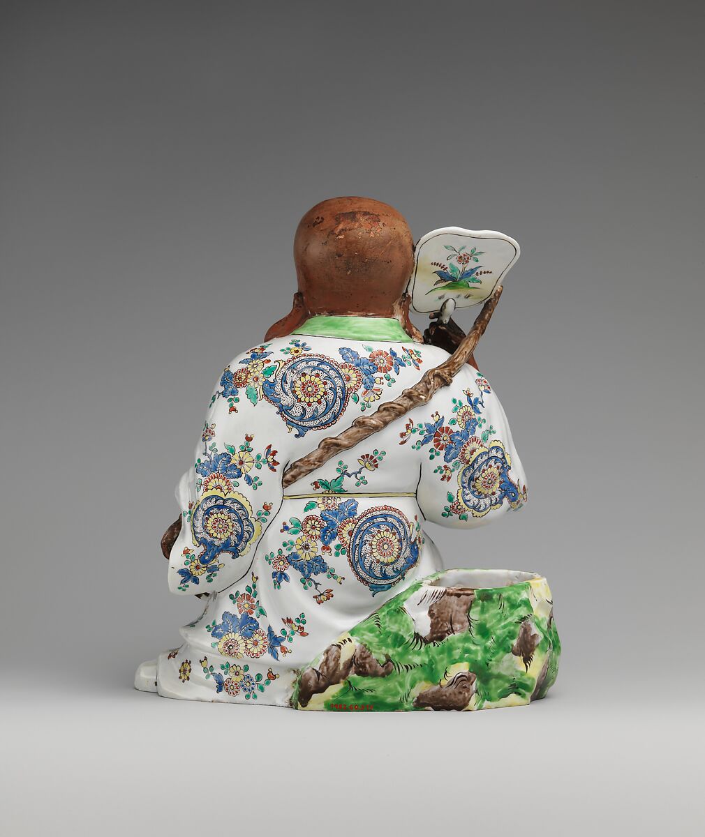 Shoulao, Chantilly (French), Tin-glazed soft-paste porcelain decorataed in polychrome enamels, French, Chantilly