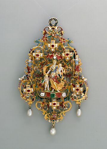 Pendant with Charity and Her Children