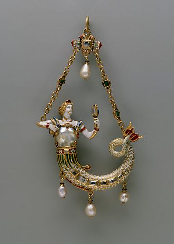 Pendant in the form of a mermaid