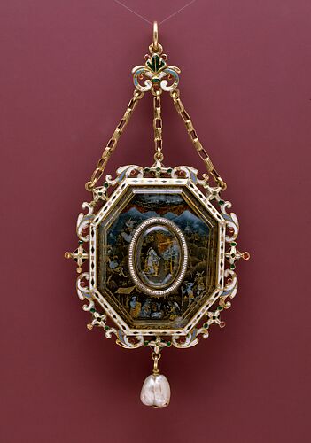 Pendant with Scenes from the Life of Christ and Two Saints