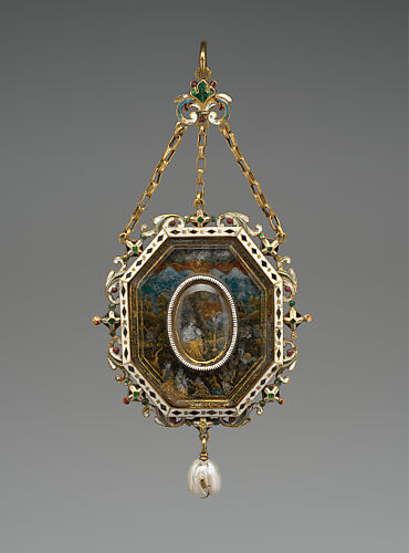 Pendant with Scenes from the Life of Christ and Two Saints