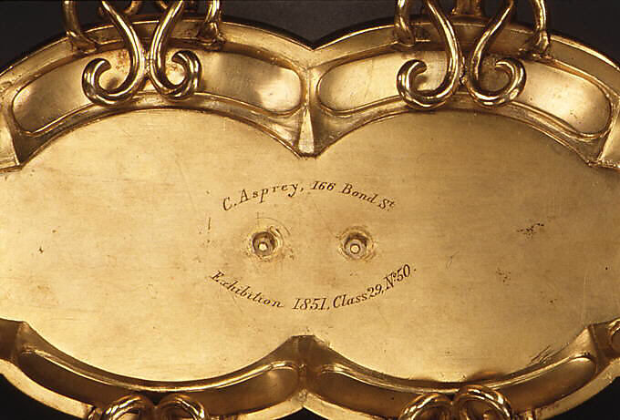 Pen tray (part of a set), Asprey (British, founded 1781), Gilt bronze, malachite, British, London