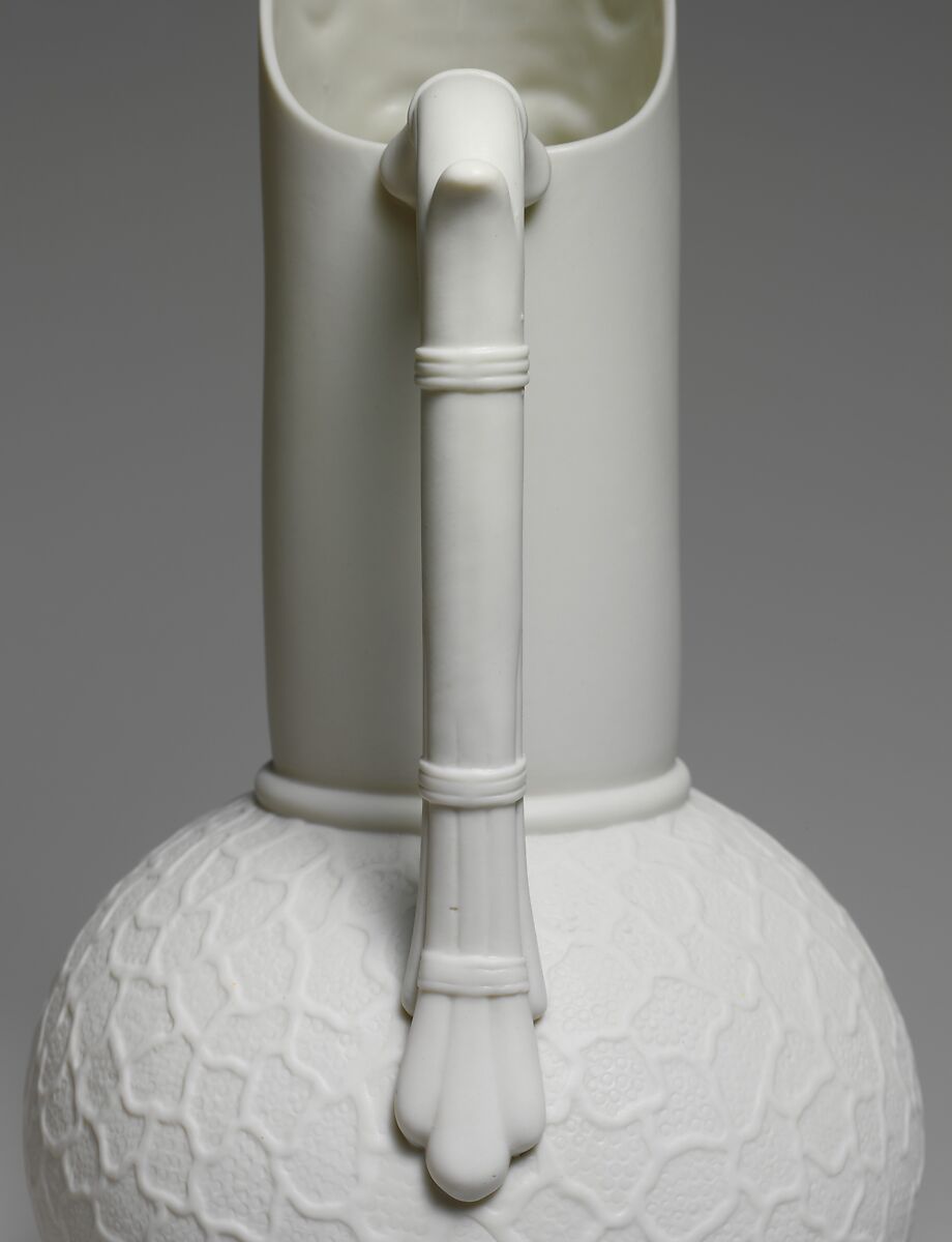 Pitcher, Chesapeake Pottery (Baltimore, Maryland, 1882–1914), Parian porcelain, American