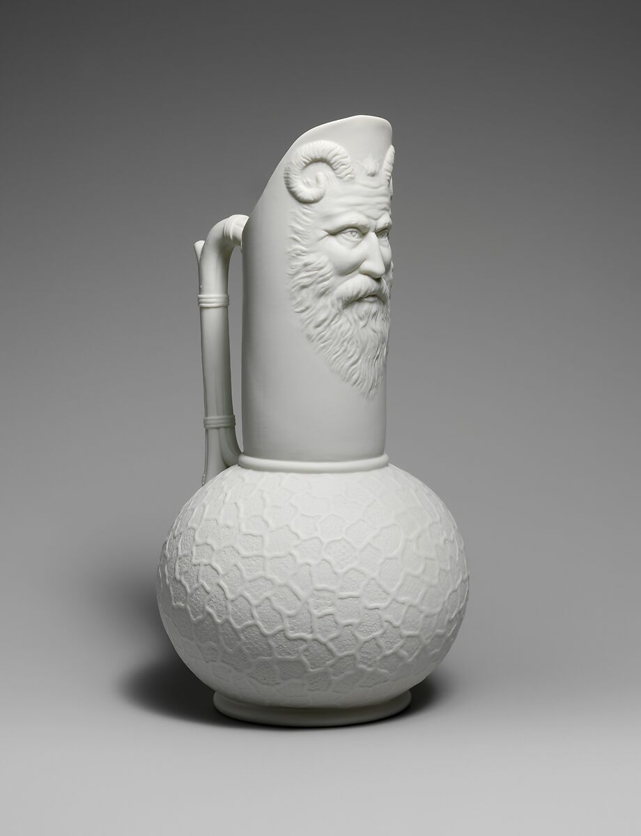 Pitcher, Chesapeake Pottery (Baltimore, Maryland, 1882–1914), Parian porcelain, American 