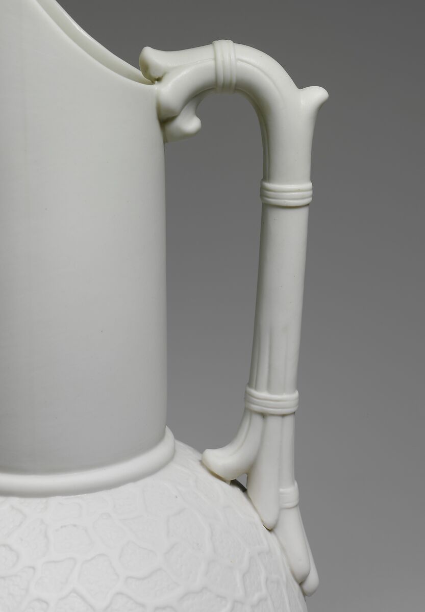 Pitcher, Chesapeake Pottery (Baltimore, Maryland, 1882–1914), Parian porcelain, American