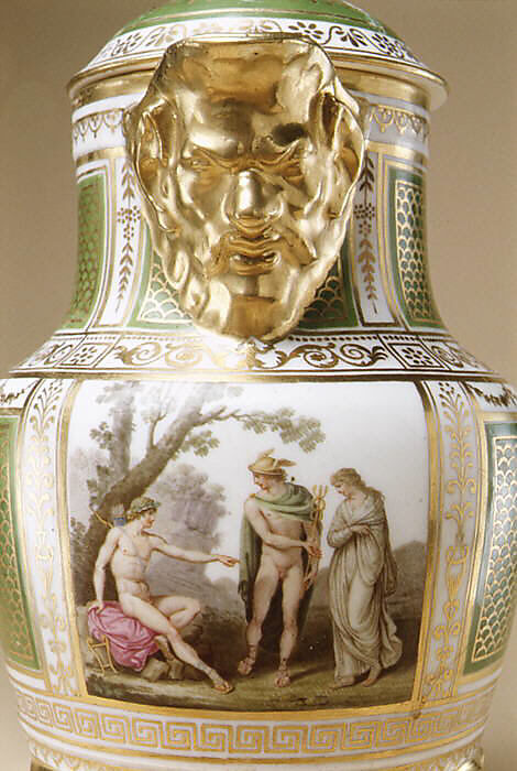 Coffeepot, Royal Porcelain Manufactory, Naples (Ferdinand IV period, ca. 1771–ca. 1807), Soft-paste porcelain, Italian, Naples
