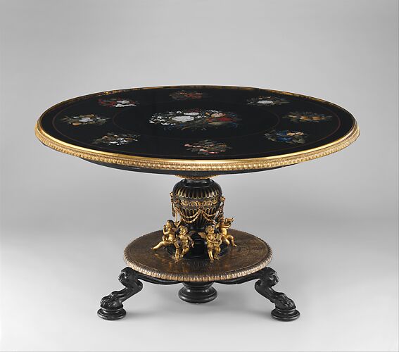 Marble-top table