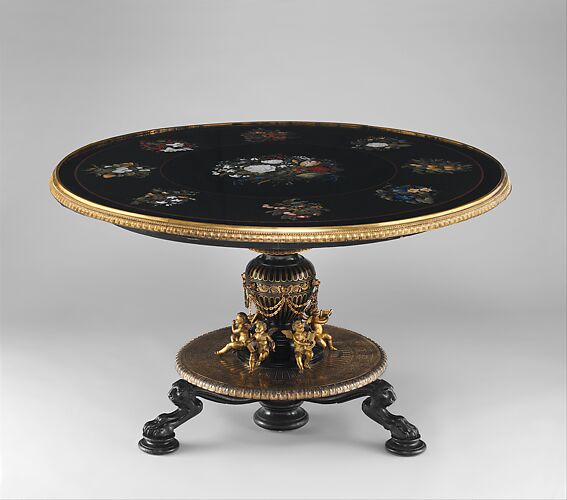 Marble-top table
