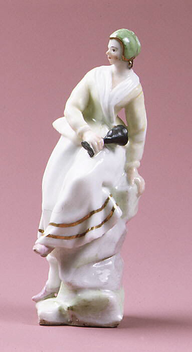Tipsy woman, Capodimonte Porcelain Manufactory (Italian, 1740/43–1759), Soft-paste porcelain, Italian, Naples 