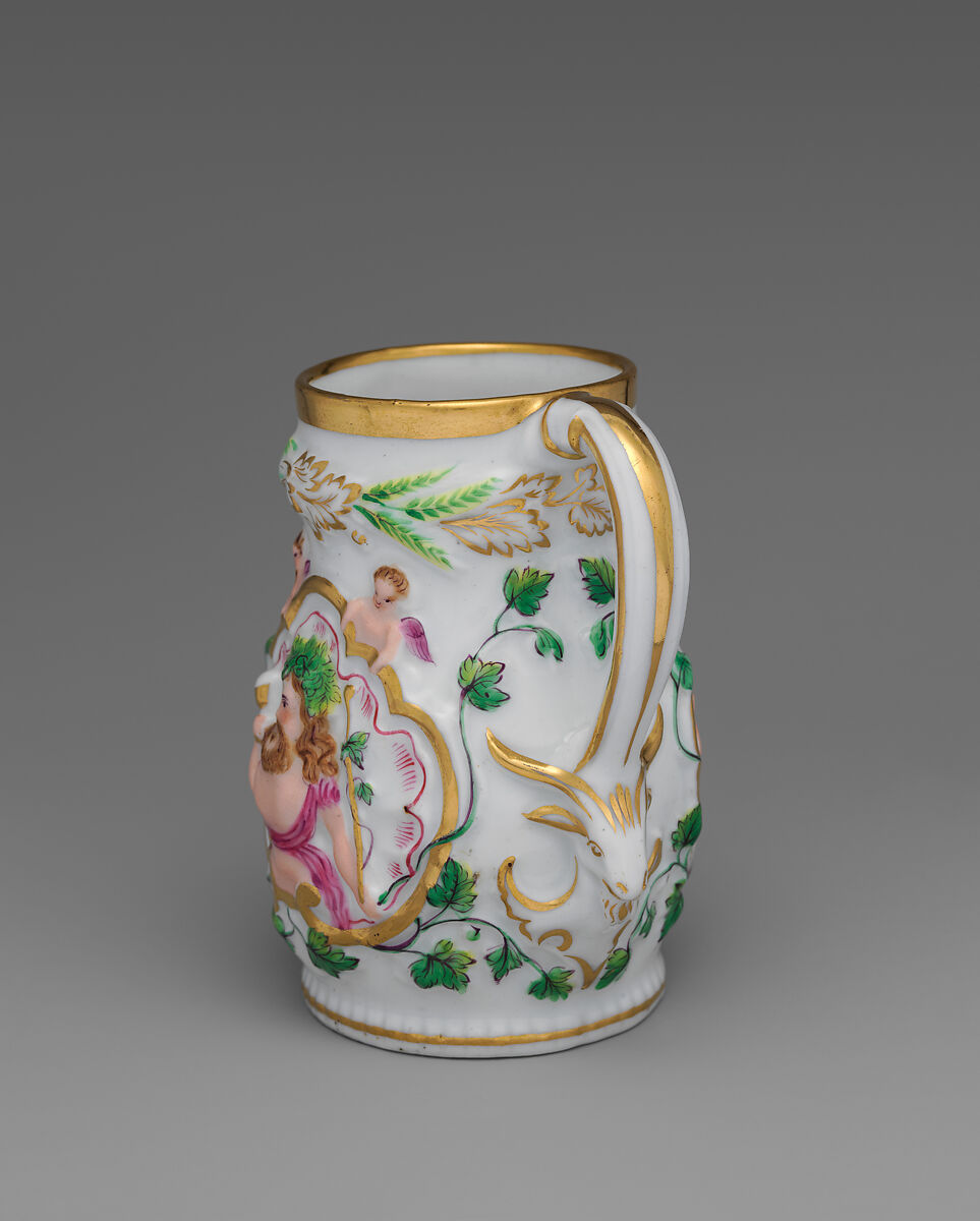 Mug, Union Porcelain Works (American, 1863–1922), Porcelain, American