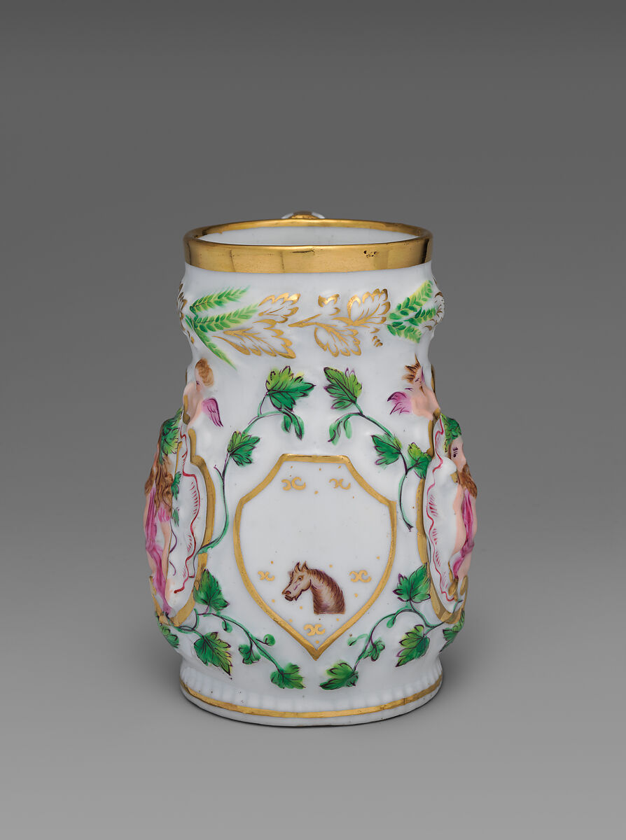 Mug, Union Porcelain Works (American, 1863–1922), Porcelain, American
