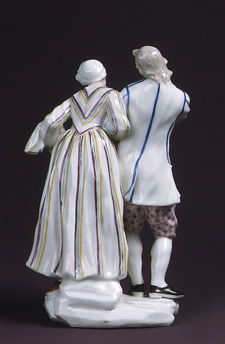 Lovers, Capodimonte Porcelain Manufactory (Italian, 1740/43–1759), Soft-paste porcelain, Italian, Naples