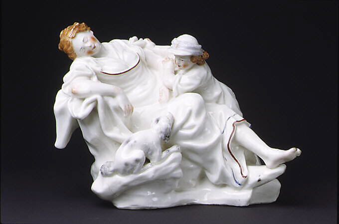 The Disturbed Slumber, Real Fabrica de Buen Retiro (Spanish), Soft-paste porcelain, Spanish, Madrid (Buen Retiro) 