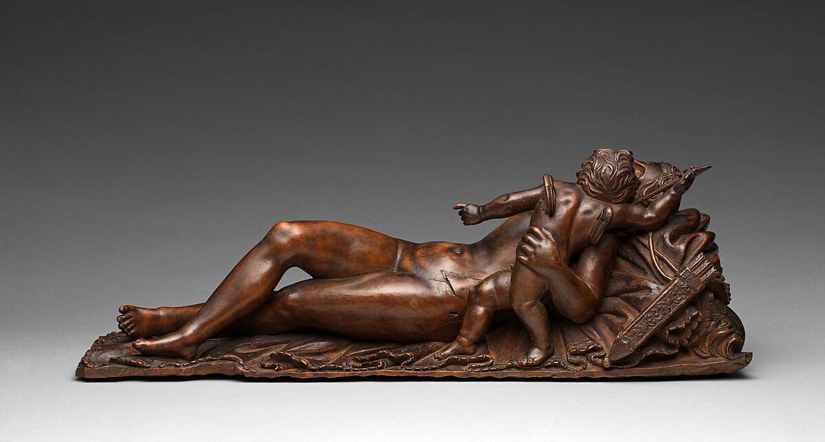 Venus Disarming Cupid, Pearwood, probably German
