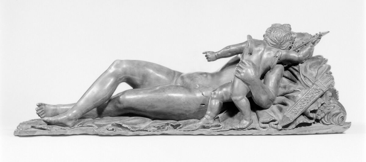 Venus Disarming Cupid, Pearwood, probably German