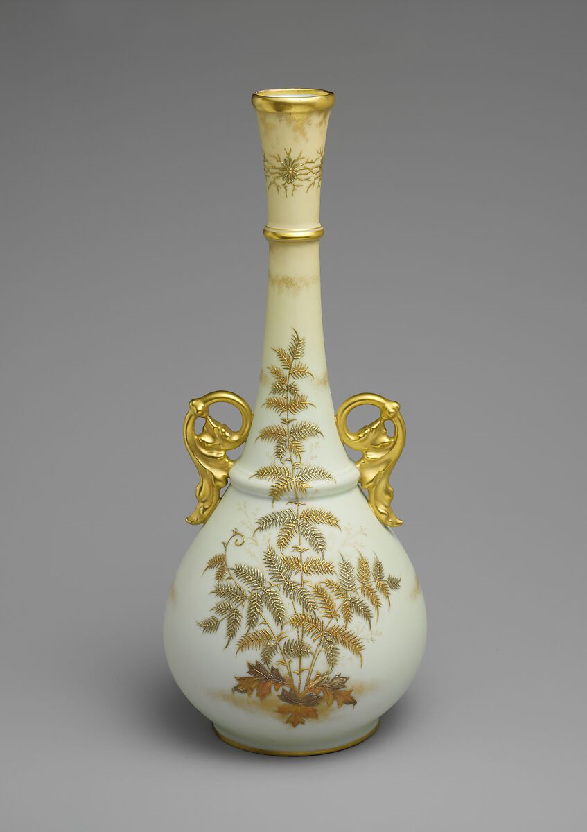 Vase, Ohio Valley China Company (1891–1895), Porcelain, American 