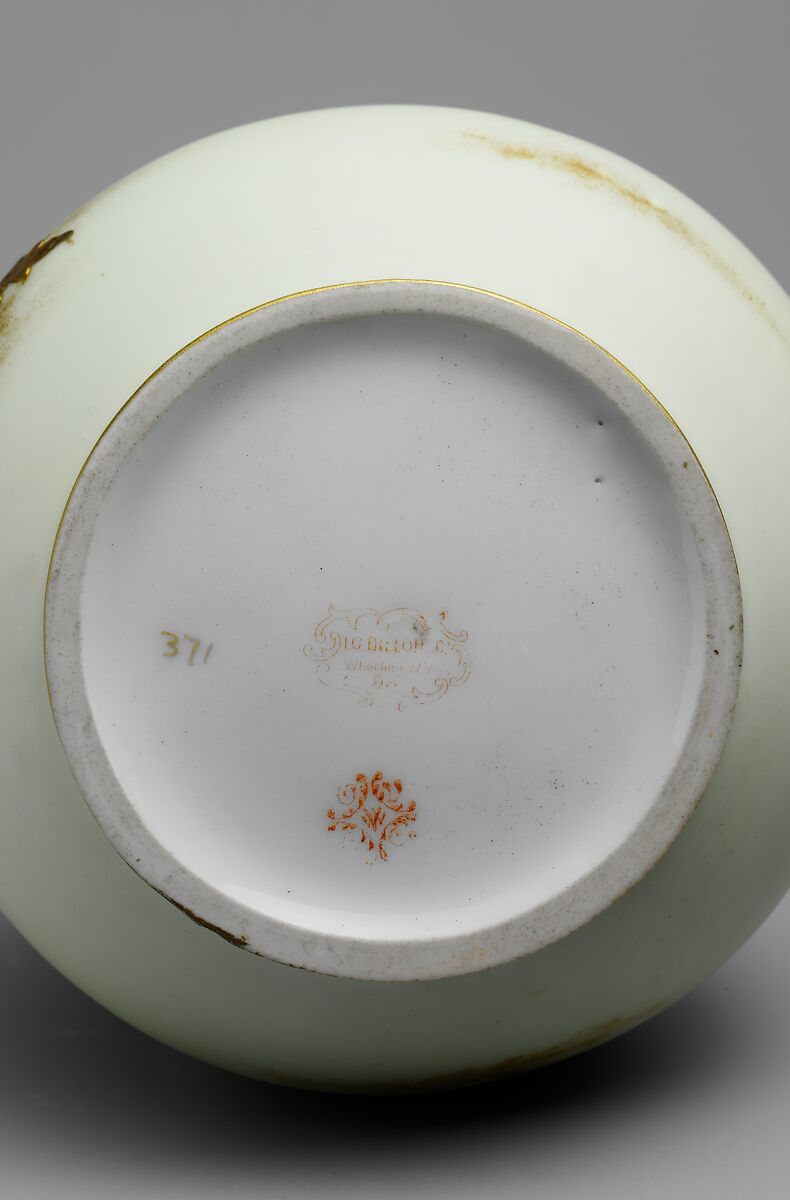 Vase, Ohio Valley China Company (1891–1895), Porcelain, American