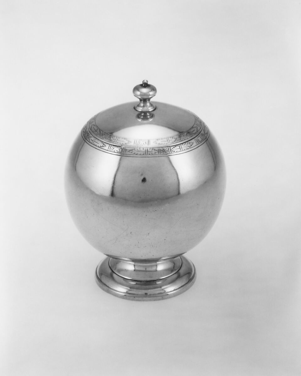 Sugar bowl, James Tait (adm. 1704), Silver, Scottish, Edinburgh 