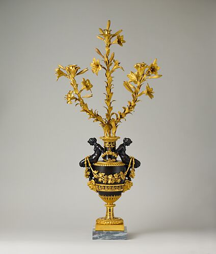 Three-light candelabrum (one of a pair)