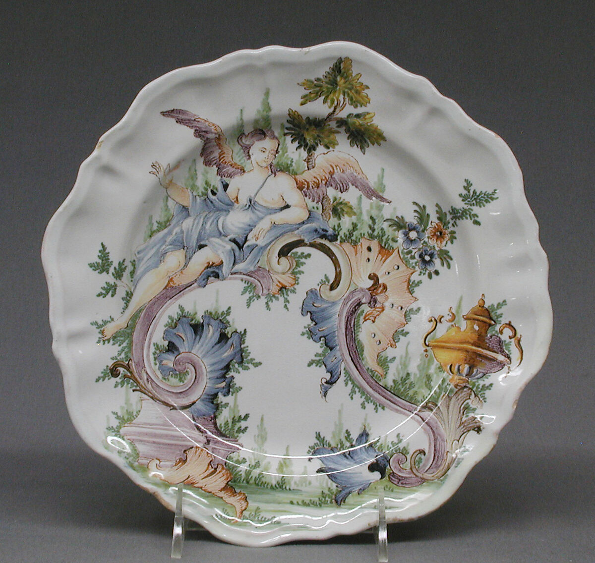 Plate, Faience (tin-glazed earthenware), Italian, Turin or Le Nove 