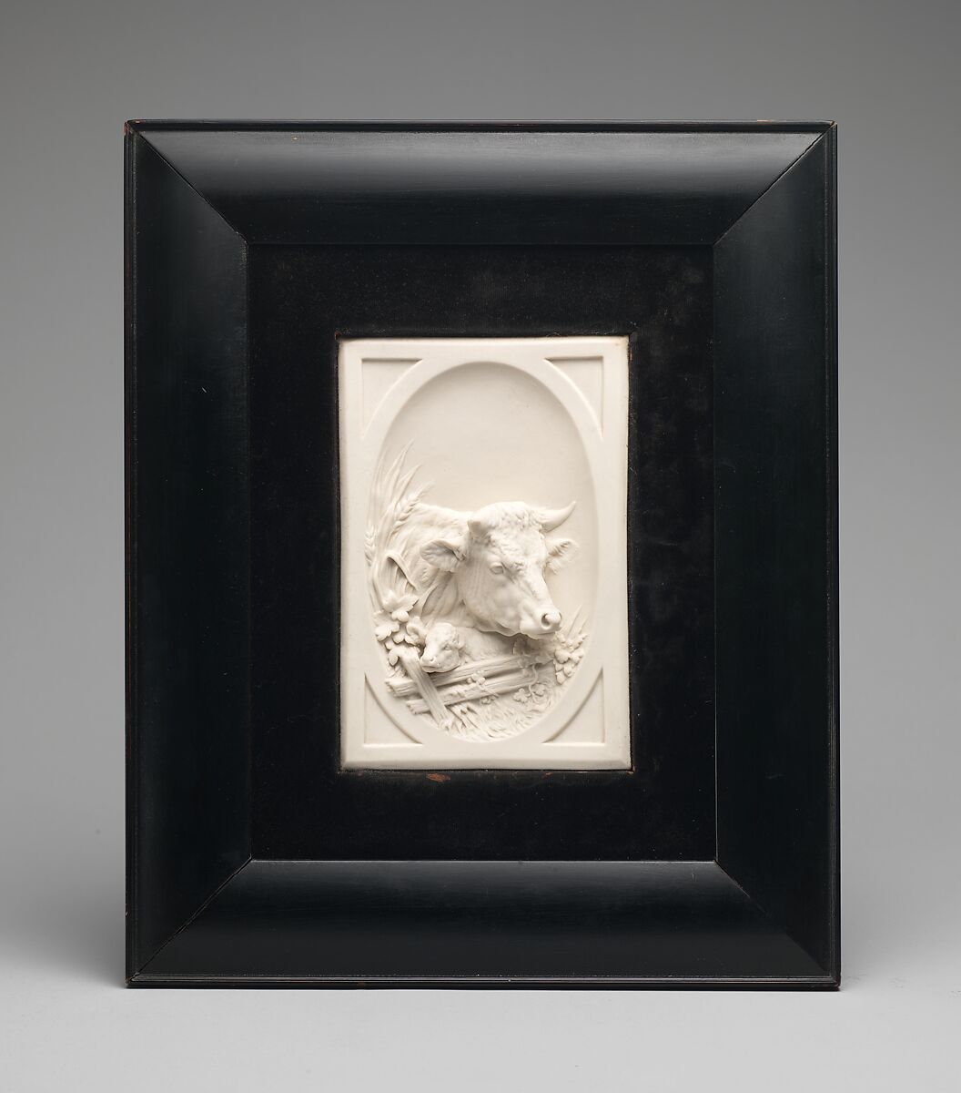 Plaque, James Priestman, Parian porcelain, American 