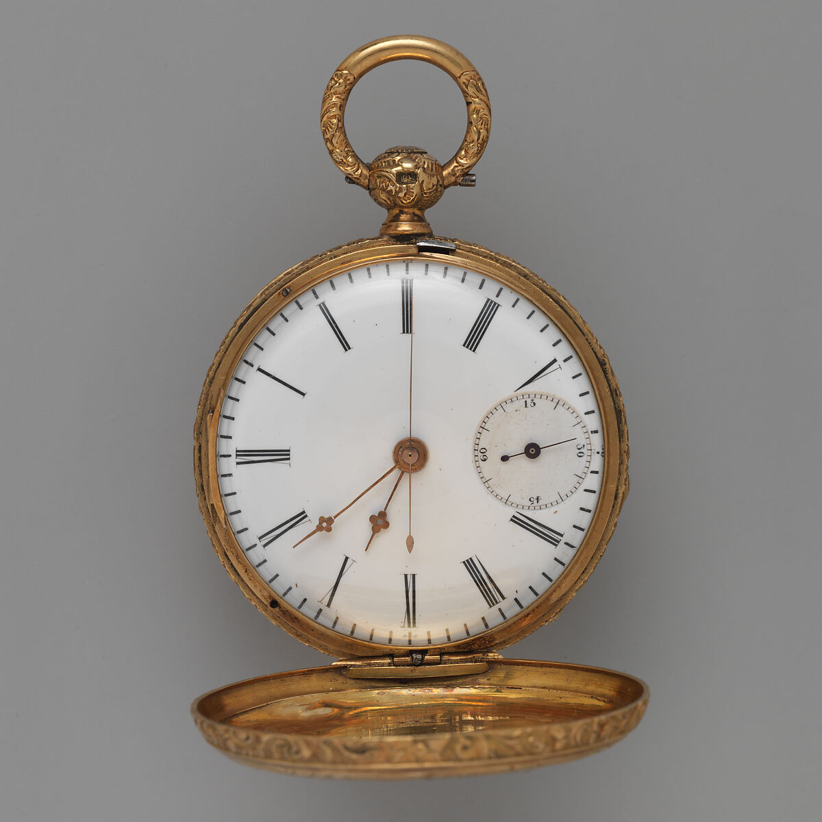 Watch, with a portrait of Alexander II, czar of Russia (r. 1855–81), Case of gold and enamel; jeweled movement, with Chinese duplex escapement, Swiss, probably Fleurier