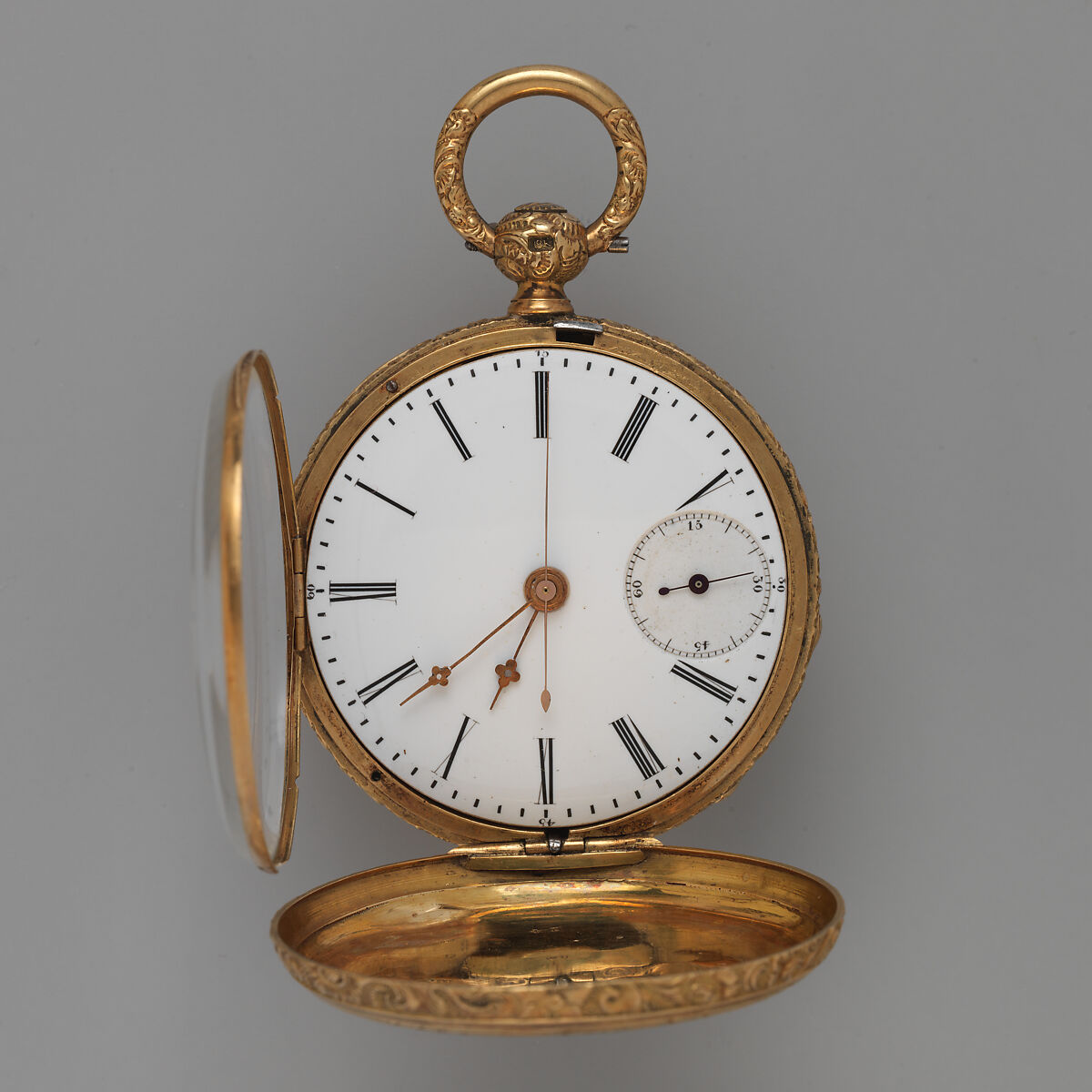 Watch, with a portrait of Alexander II, czar of Russia (r. 1855–81), Case of gold and enamel; jeweled movement, with Chinese duplex escapement, Swiss, probably Fleurier