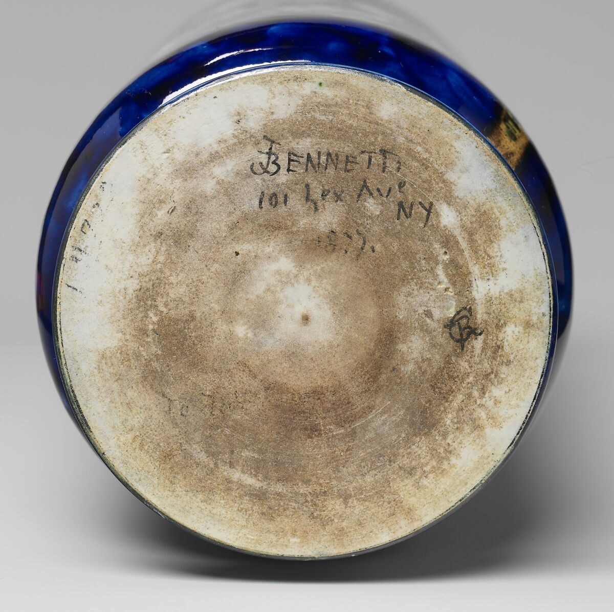 Vase, John Bennett (1840–1907), White earthenware, American