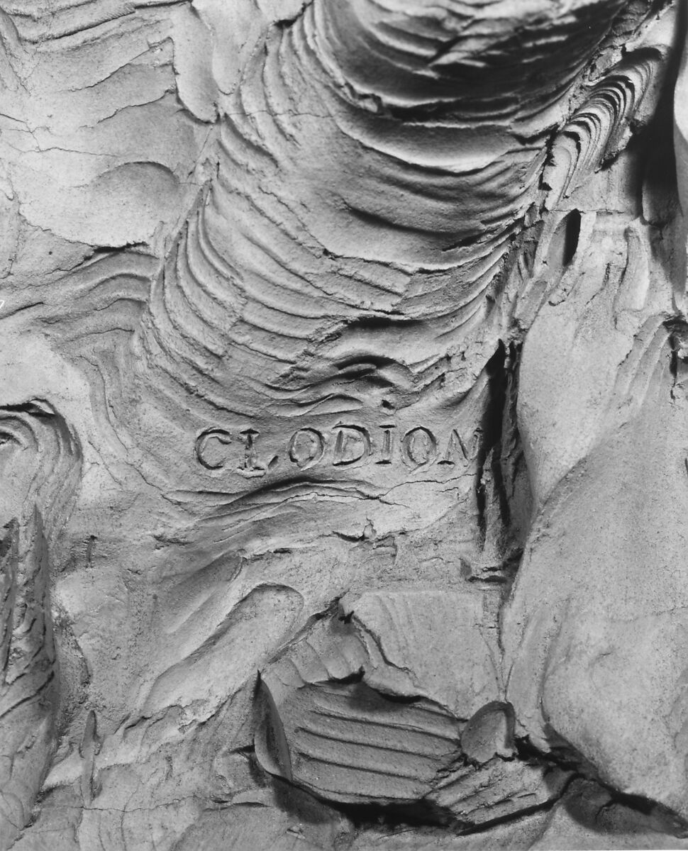 Bacchic group: satyr and bacchante with infant satyr, Clodion (Claude Michel) (French, Nancy 1738–1814 Paris), Terracotta, French