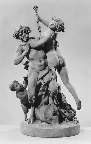 Bacchic group: satyr and bacchante with infant satyr