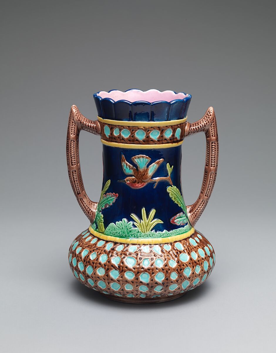 Vase, Eureka Pottery Co. (American, 1883–1887), Earthenware, American 