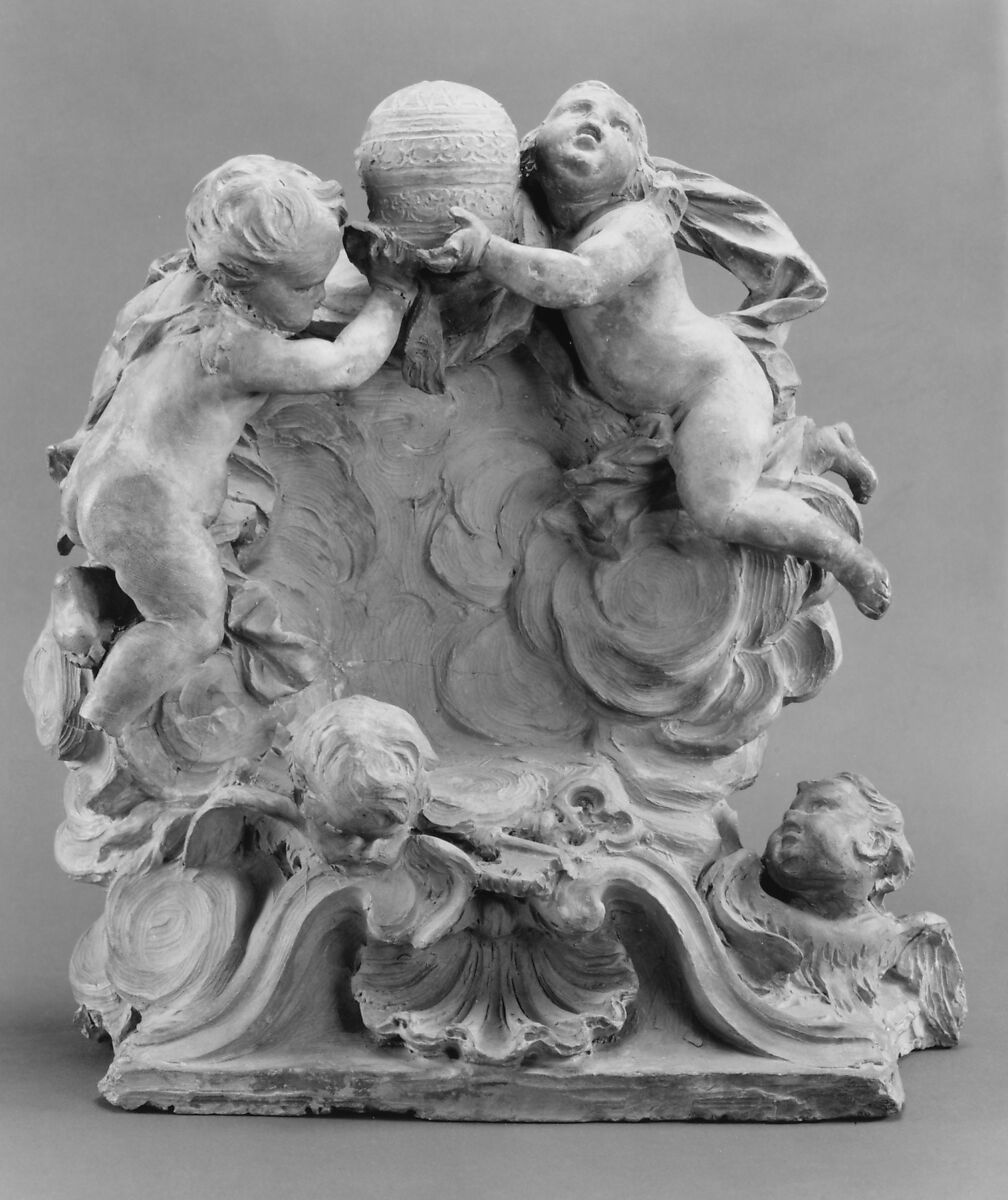 Model for a Papal monument, Possibly by Peter Anton von Verschaffelt (Flemish, Ghent 1710–1793 Mannheim), Terracotta, probably Italian, Rome 