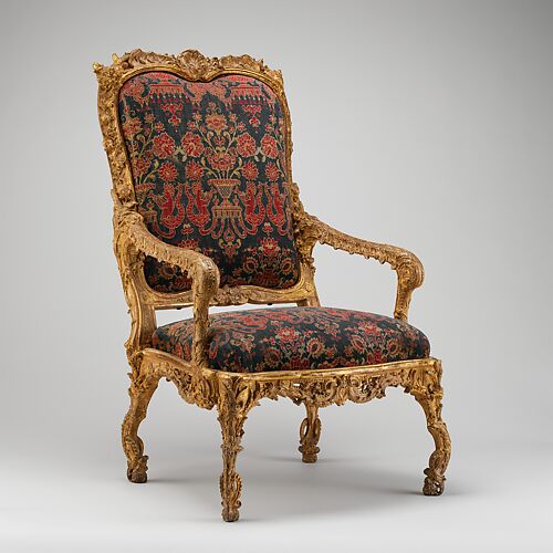 possibly by Louis I Cresson  Armchair (bergère) (one of a pair