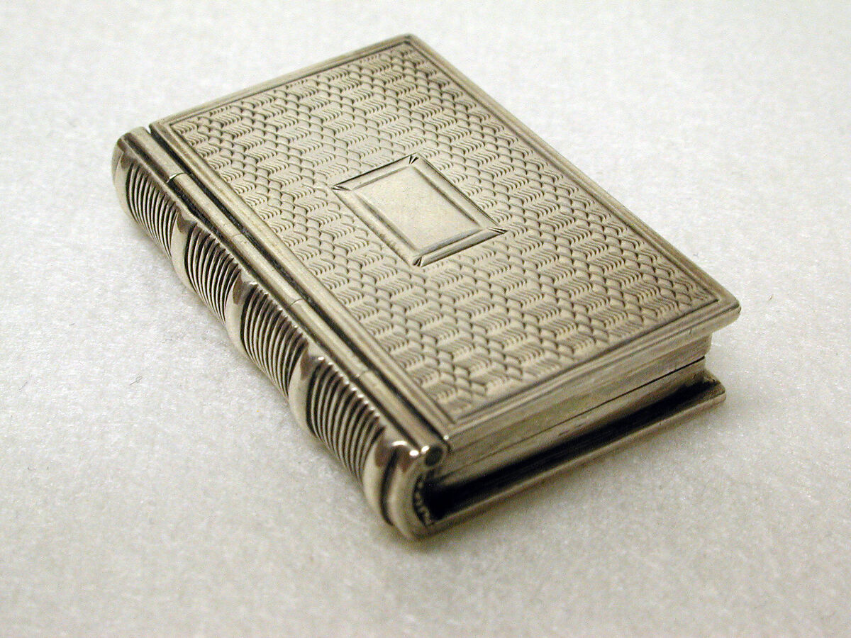 Vinaigrette box, Taylor &amp; Perry, Silver, British, Birmingham 