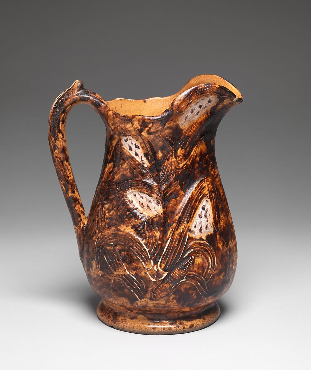 Pitcher, Norwich Pottery, Stoneware, American 