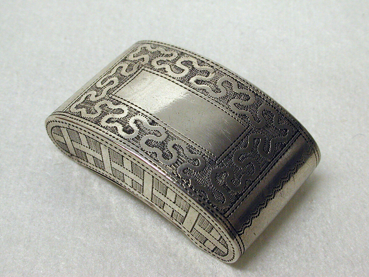 Snuffbox, Joseph Taylor, Silver, British, Birmingham 