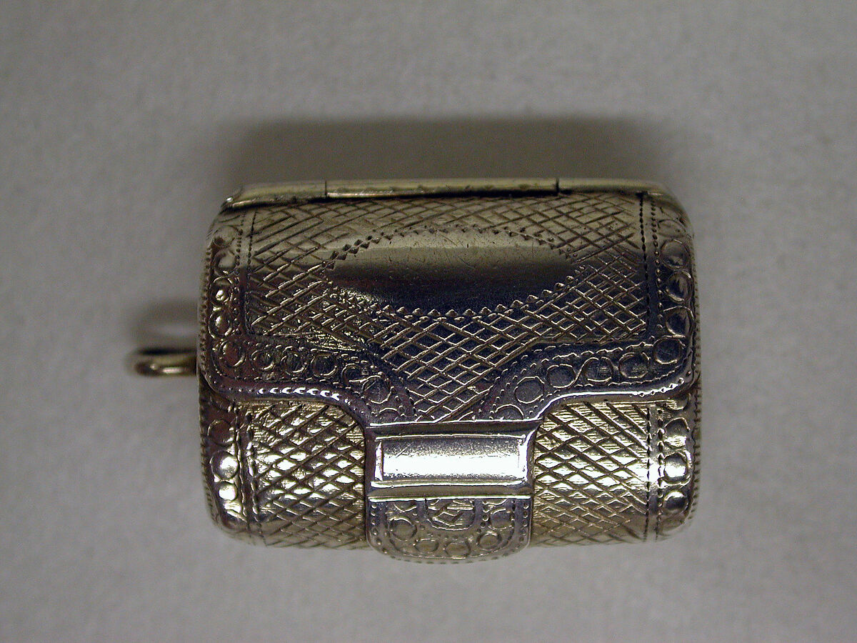 Vinaigrette box, William Lea &amp; Co. (British, registered mark in 1811), Silver gilt, British, Birmingham 