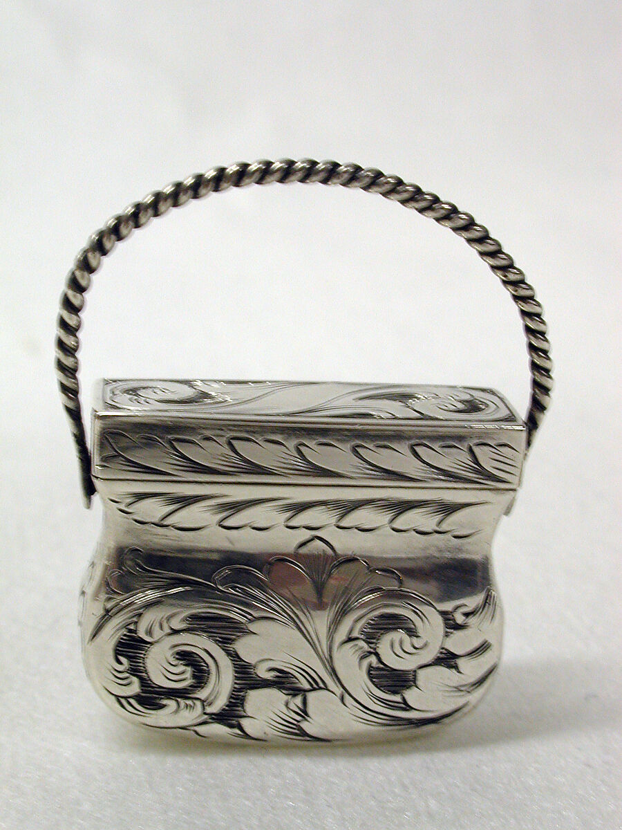 Vinaigrette box, Gervase Wheeler, Silver, British, Birmingham 