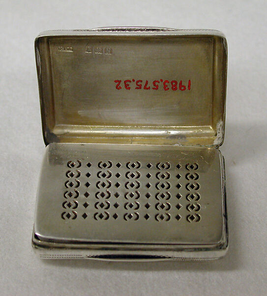 Vinaigrette, Kenarat Ltd., Silver, British, Birmingham