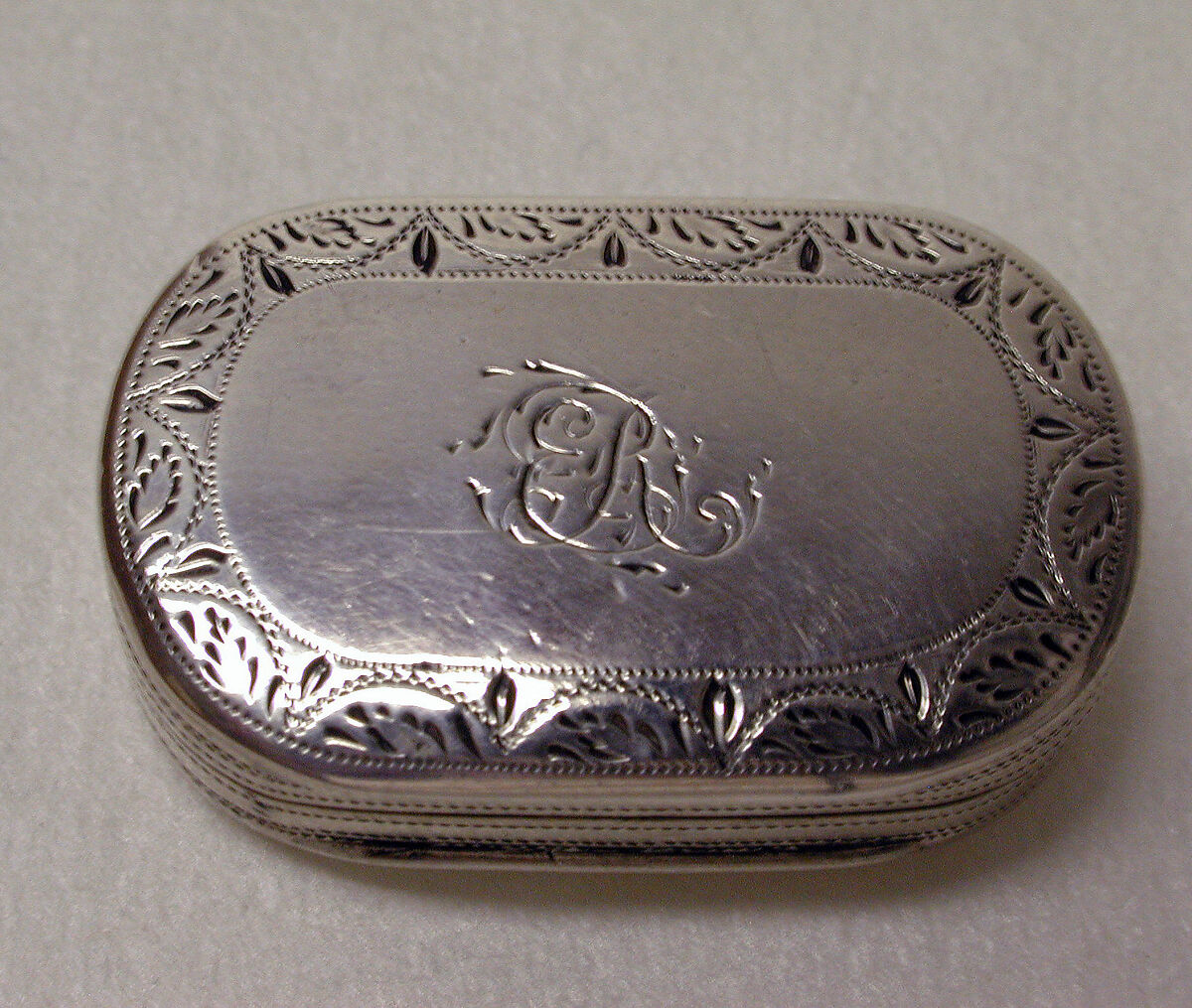 Vinaigrette box, John Shaw, Silver, British, Birmingham 