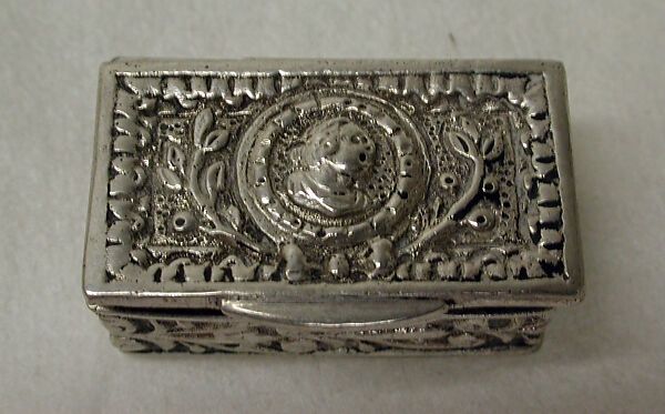 Pill box, Silver, German 